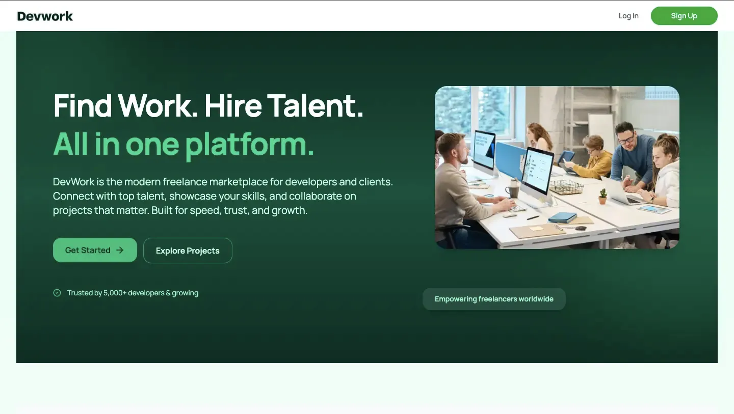 DevWork — Freelance Marketplace